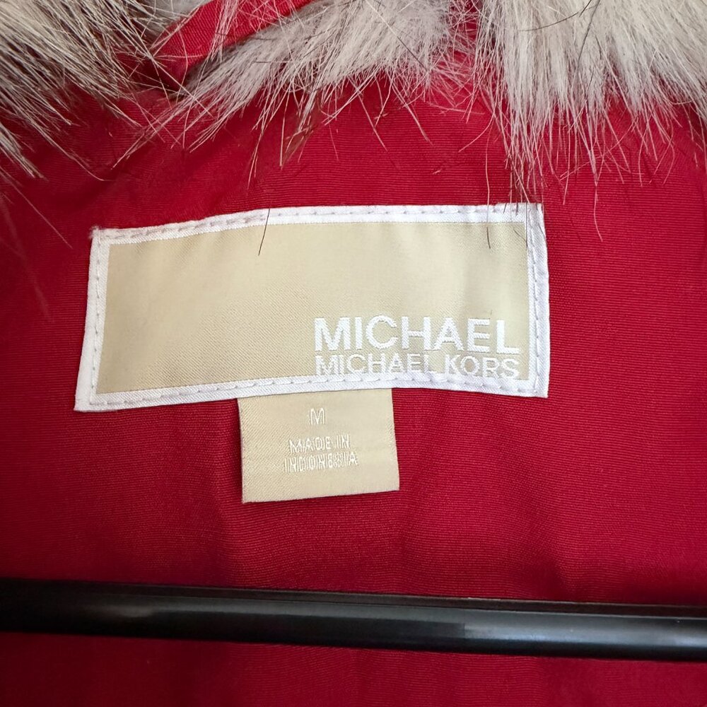 MICHAEL KORS WINTER COAT W/ FUR TRIM  ✨ Size M ✨ - Picture 8 of 13